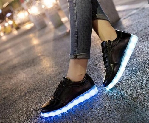 de Luces Para Niños Niñas Zapatillas Jóvenes Zapatos Con Luz Led eBay