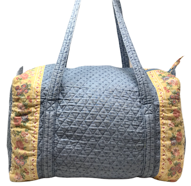 VERA BRADLEY Vintage Large Duffel Bag In PERIWINKLE Indiana Tag Retired