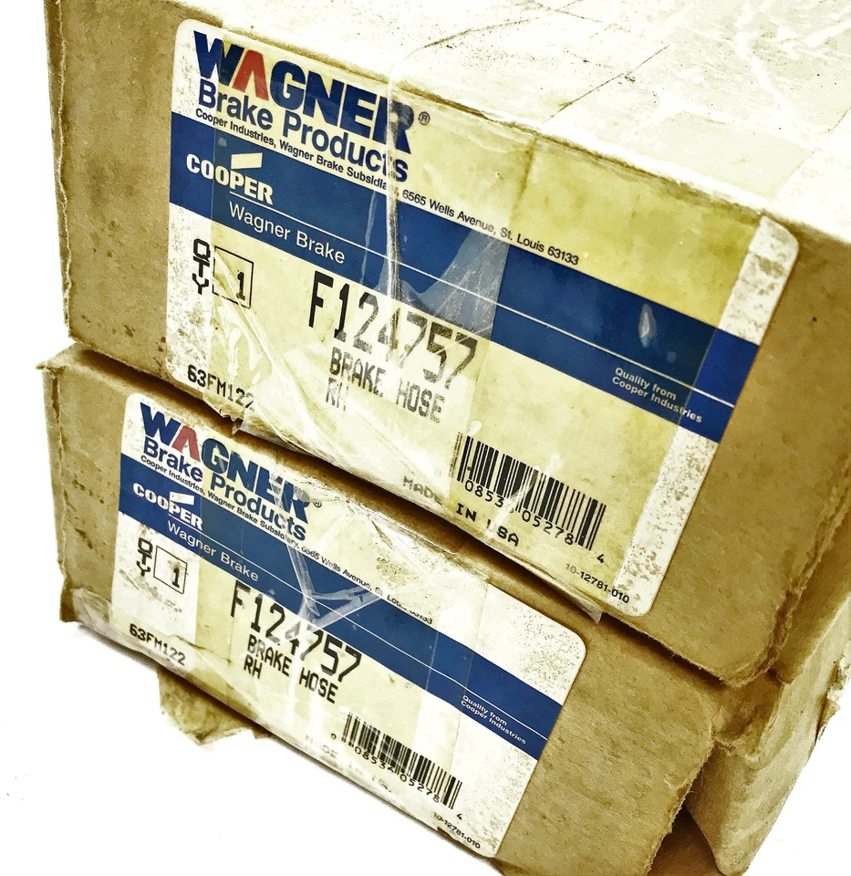 Manguera de freno Wagner F124757 [Lote de 2] NOS Foto 4 de 4