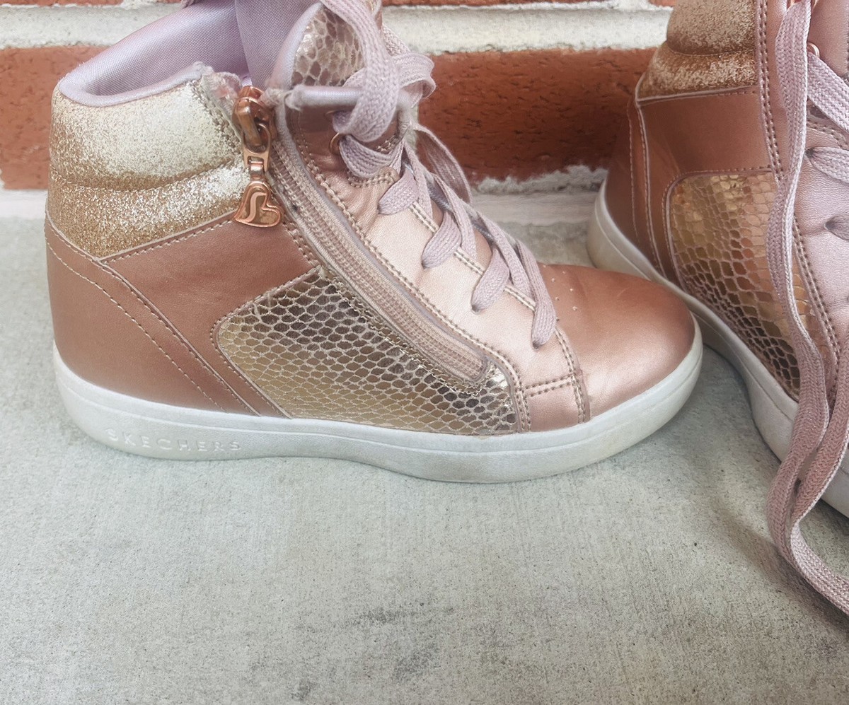 High Top Skechers Wedge Sneakers For Girls Skechers Wedges