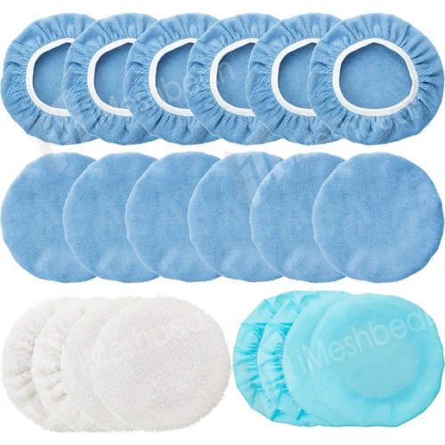 Efficient Cleaning with Microfiber Polisher Buffer Bonnets - 20PCS 5 to 6 inches - Bild 3 von 9