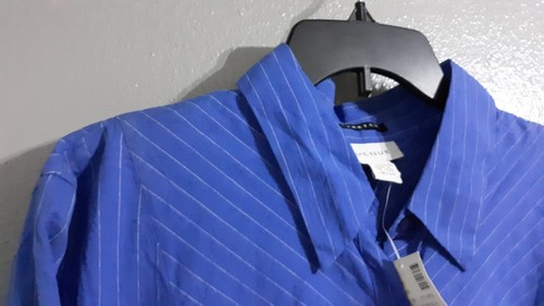 new- WOMAN'S AVENUE STRETCH CAREER 3/4 SLEEVE.BUTTON DOWN BLOUSE.SZ 18/20 $39 - Picture 6 of 9