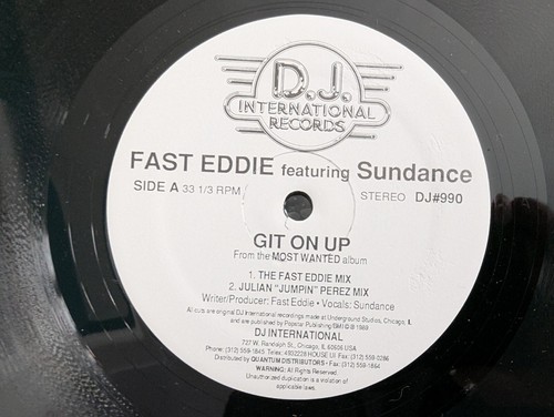 Fast Eddie Featuring Sundance Git On Up House Mix 1989 DJ#990 Vinyl 12'' - Picture 6 of 6