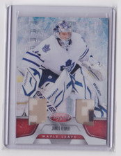 2011-12 PANINI CERTIFIED MIRROR RED DUAL JSY 87/150 JAMES REIMER #83 MAPLE LEAFS