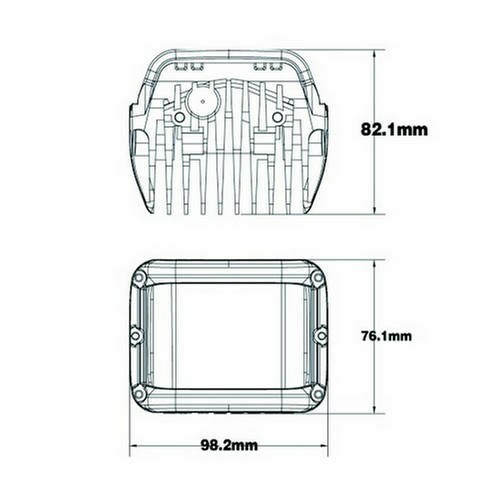 Coppia Fari LED CREE 45W con Luce Laterale per Fuoristrada Off-Road 4x4 12V-24V - Imagen 4 de 6