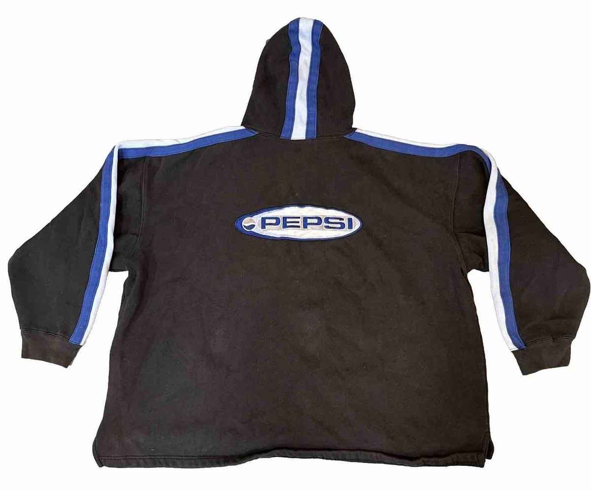 Pepsi Logo Sweatshirt Hoodie L/XL Black Blue Generation Next Pepsi Logo Sweatshirt Hoodie L/XL Black Blue Generation Next
