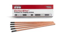 Lincoln Electric CarbonElite KP3800-1/4 Pointed Arc Carbon Gouging Rods 50 Pk