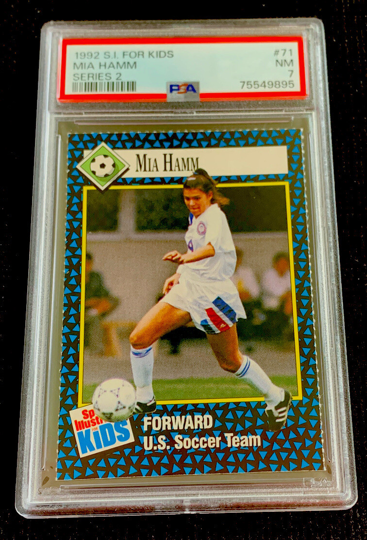 Mia Hamm ROOKIE 1992 Sports Illustrated SI For Kids USA Soccer USWNT PSA 7
