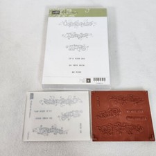 Stampin' Up Outlined Occasions Stamp Set CELEBRATE THANKS LOVE ITS YOUR DAY