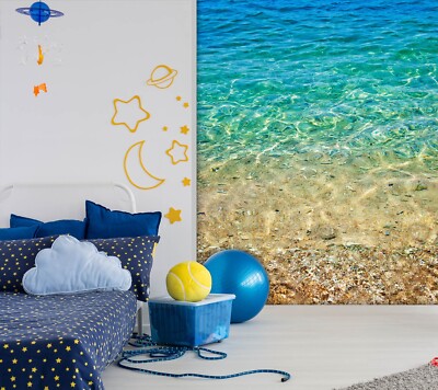 3D Sunny Beach G10592 Wallpaper Wall Murals Removable Self-adhesive Honey