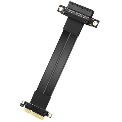 PCIe 3.0 X4 Extension Cable PCI-E 4X Male to Female Riser Cable 20CM 180 Degree
