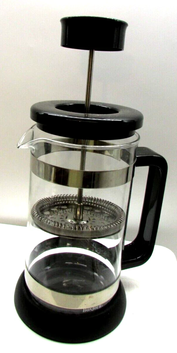 BonJour Riviera French Press Coffee Maker 8 CUP PREOWNED VERY GOOD