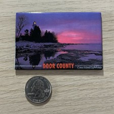 Door County Wisconsin Cana Island Lighthouse Souvenir Refrigerator Magnet #39939