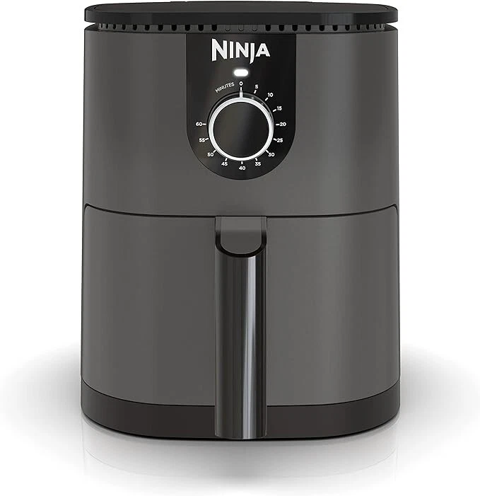 Ninja AF080 Mini Air Fryer, 2 Quarts Capacity, Compact, Nonstick, Gray. New
