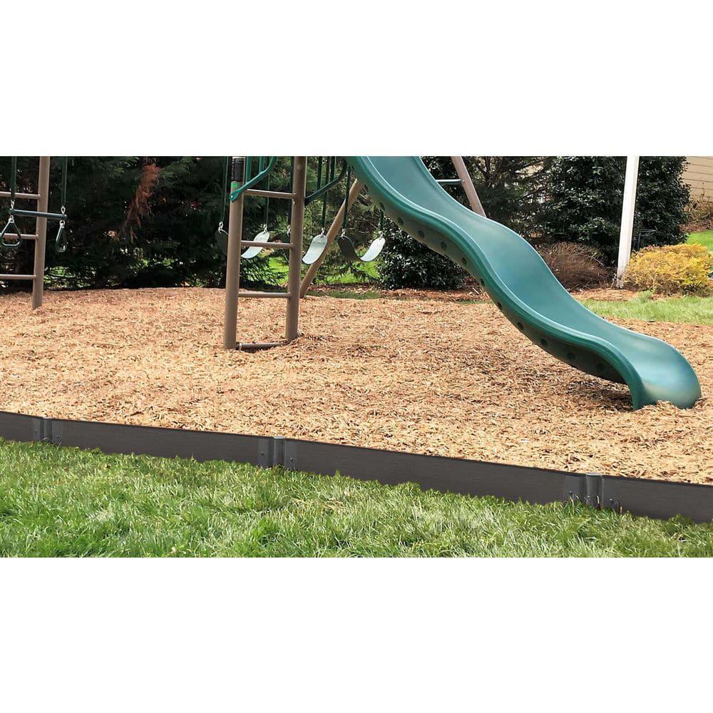 Frame It All 16-ft Playground Border Kit Wood Straight Composite 