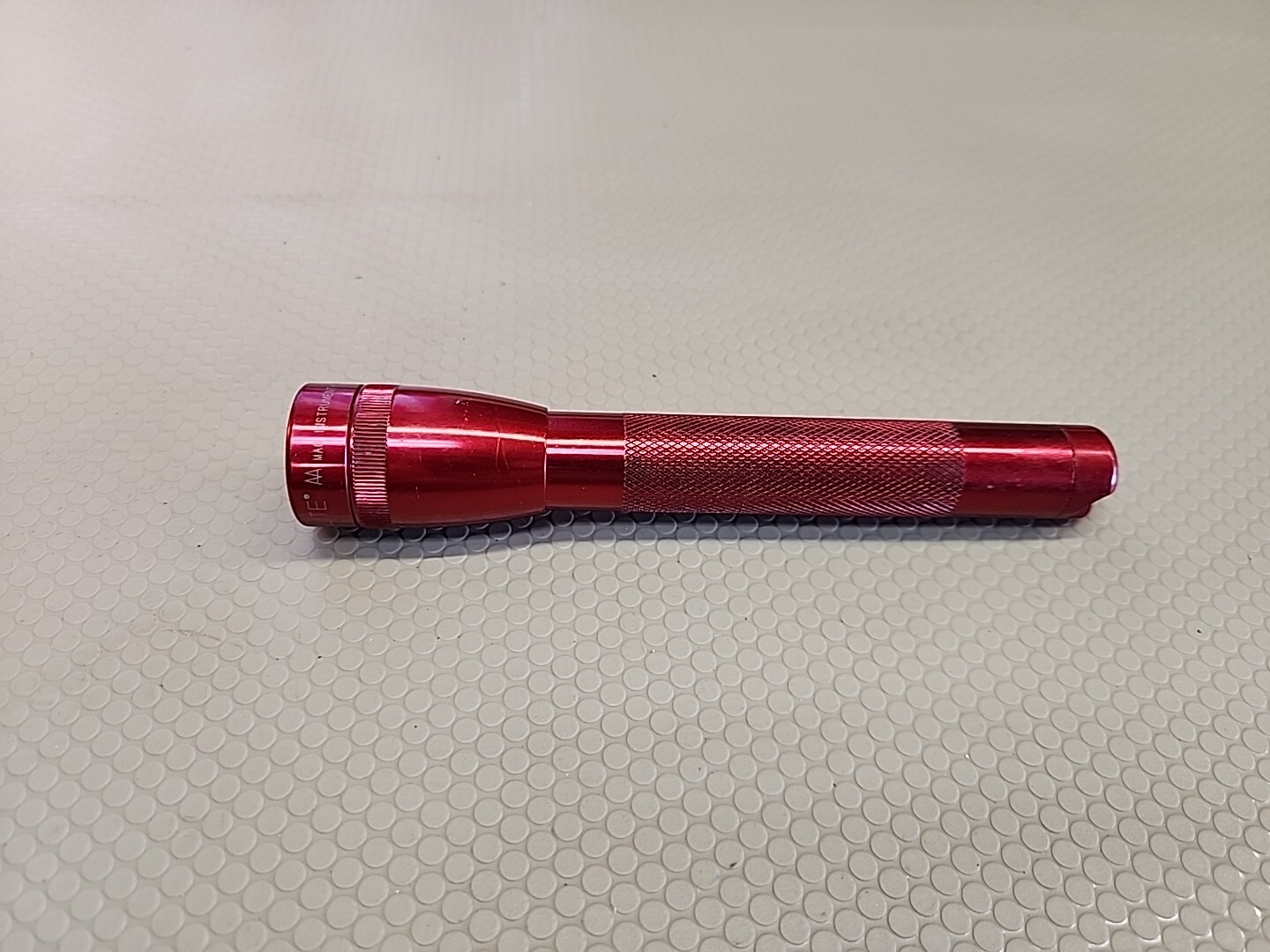 Mini Maglite Flashlight Red Metal
