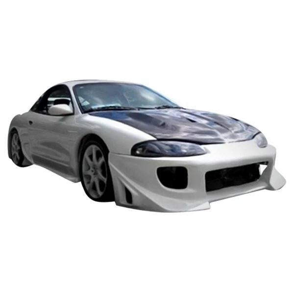 KBD Body Kits Urethane Blits Front Bumper Fits Mitsubishi Eclipse & Talon 95-99 - Image 3 of 4