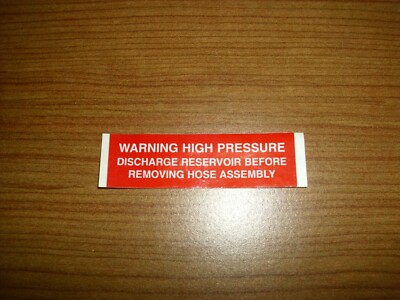 #ad Bell 205 Helicopter High Pressure Warning Decal 20532 000 068 002 $9.99