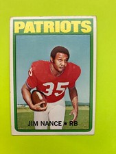 1972 Topps #183 Jim Nance New England Patriots Ex
