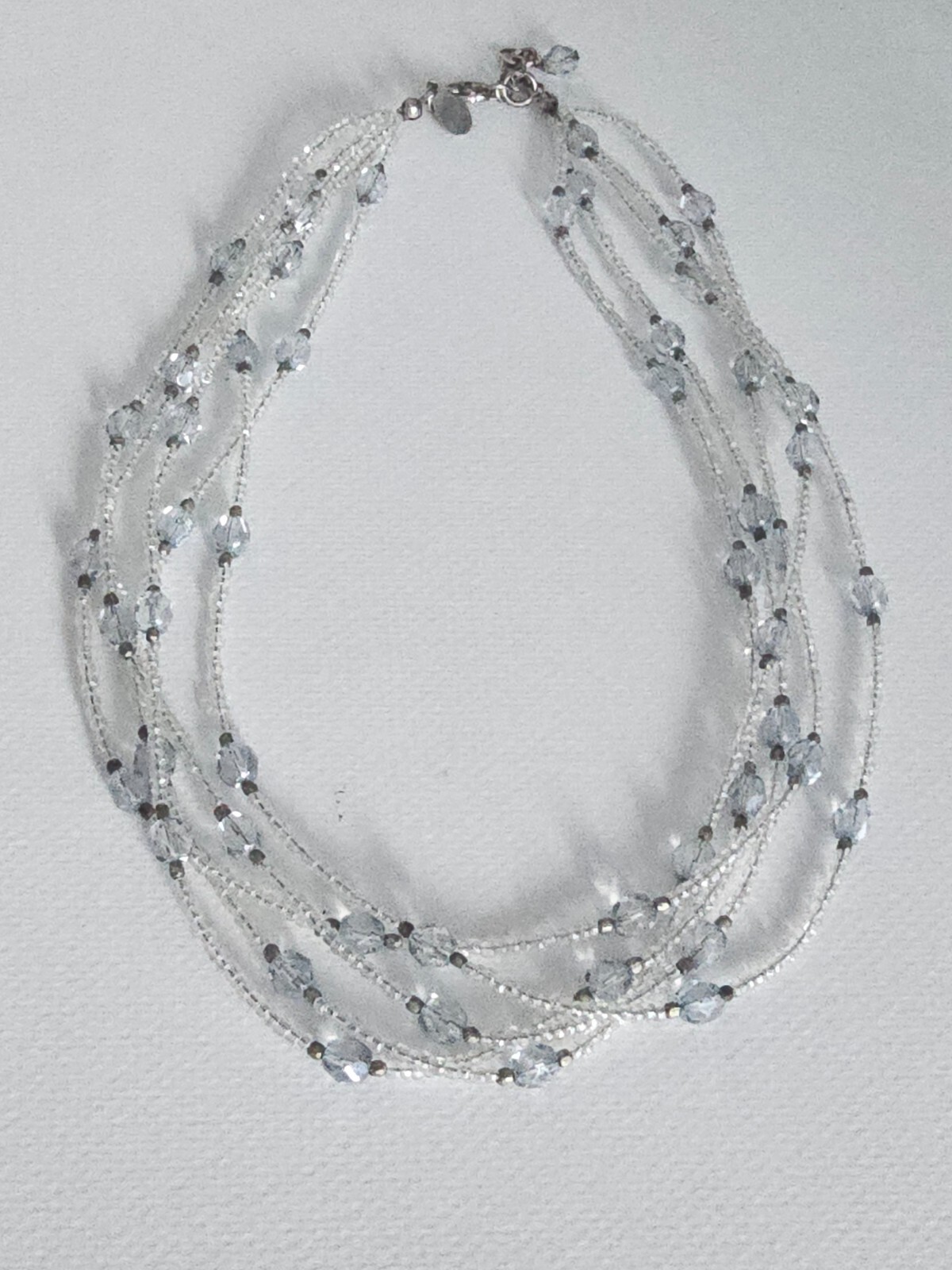 Express Statement Necklace Multi-Strand Beads & C… - image 3