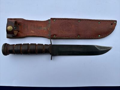 Camillus NY 90s ??USMC Knife with USMC Sheath Free Shipping