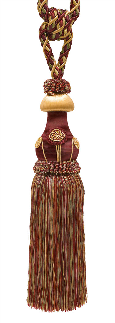 DÉCOPRO Tassel Tieback, Color# 5716 - Autumn Leaves Red [Sold Individually]