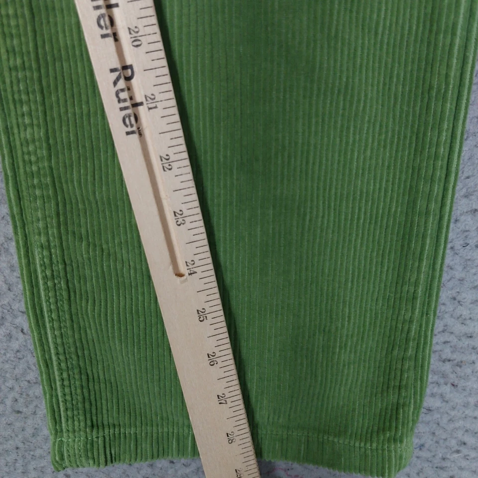 Pantalones Lands End Niñas 14 Verde Pana Cinturón Cintura Elástica Recta Nuevos con Etiquetas Foto 3 de 4