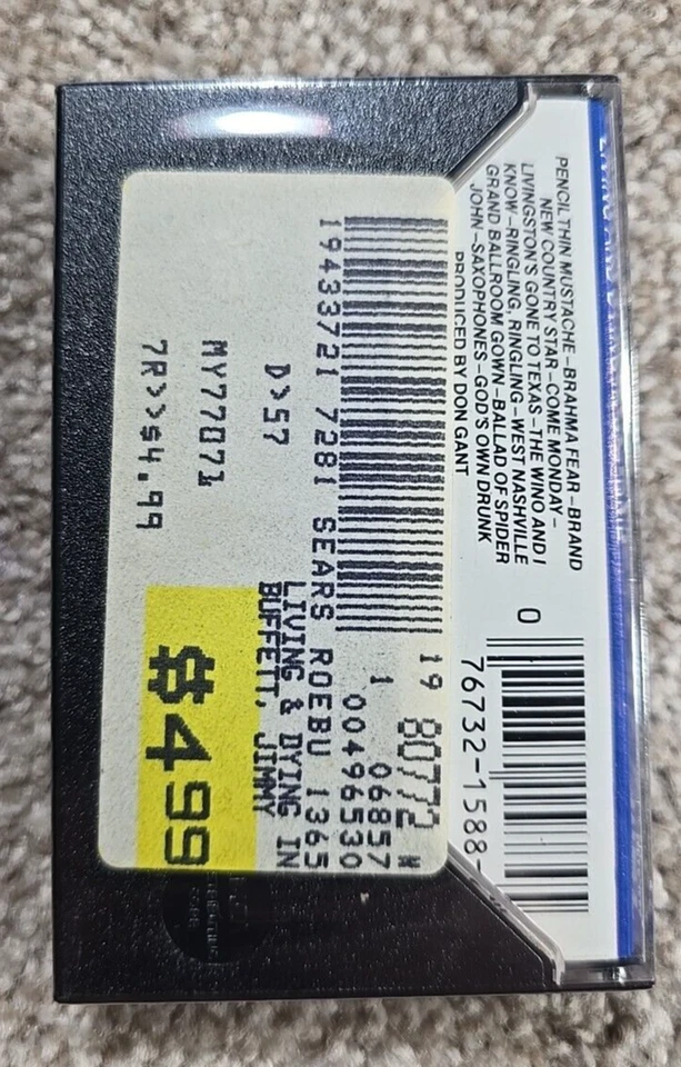 NWTs Jimmy Buffett - Living And Dying In 3/4 Time - CASSETTE TAPE - Image 2 of 3