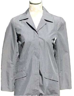 Brooks Brothers Womens Plaid Jacket Rain Coat Cotton Nylon Lightly Lined  Sz XS