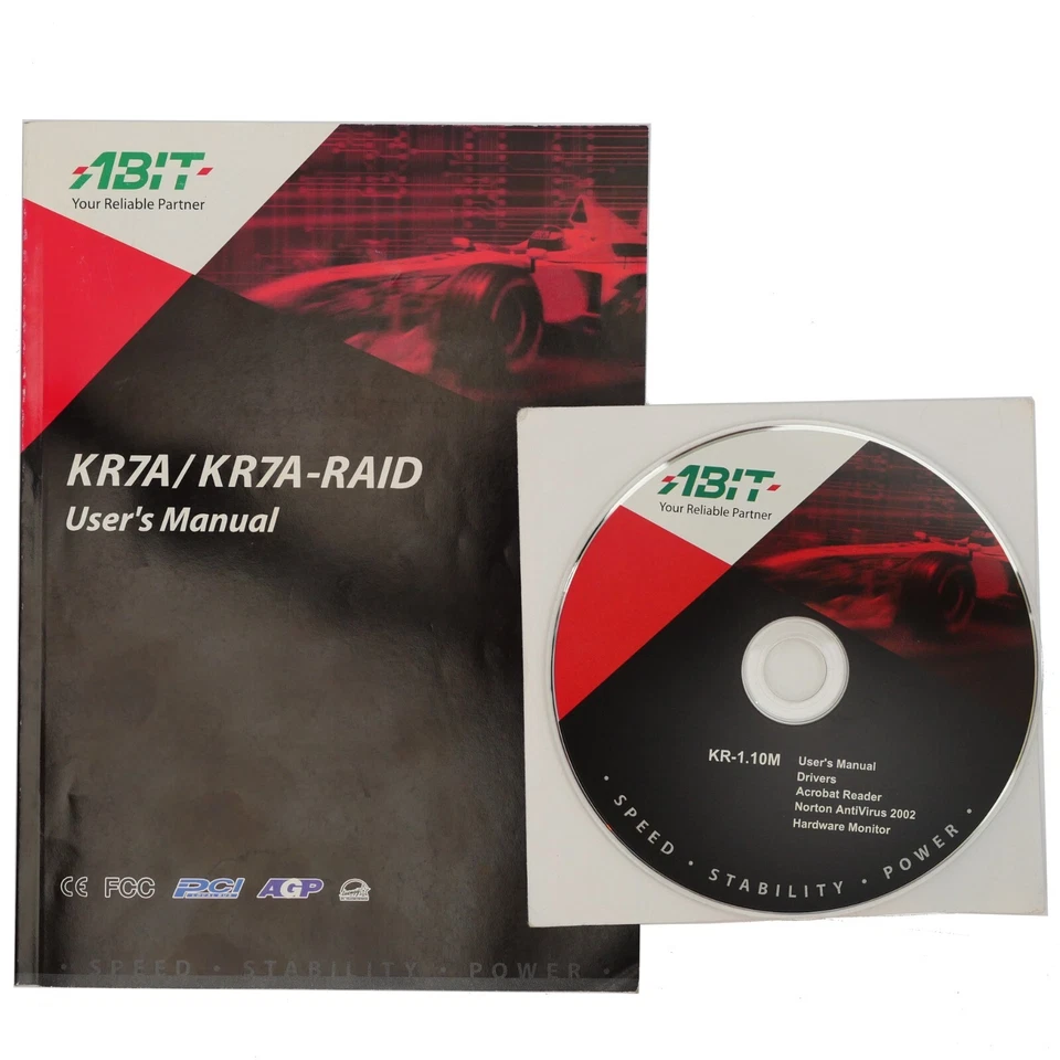 Abit KR7A /KR7A-RAID Mainboard Manual / User's Manual / Handbuch + CD-ROM