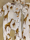 JC !WOW! NWOT 0-3M MILKBARN Girls Bamboo Giraffe W/Bows Sleeper, Hat & Gown Set — photo 5