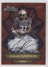 2021 Wild Card Alumination Red 9/12 Aaron Robinson Rookie Auto RC 0wp8. rookie card picture