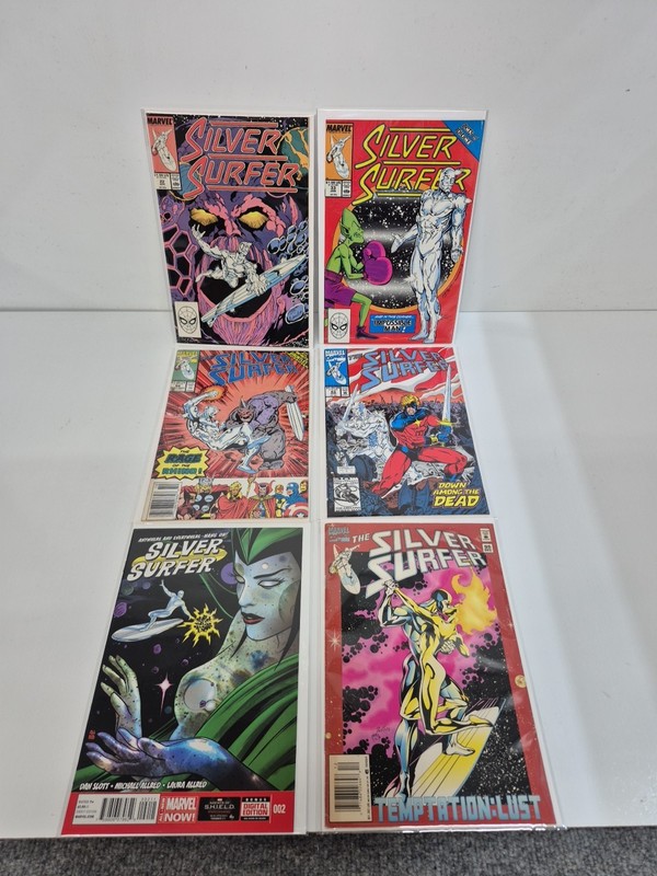 Silver Surfer Comic Book Lot Of 6 Books. Marvel High Grade