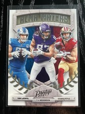 2024 Panini Prestige #9 Sam LaPorta / T.J. Hockenson / George Kittle Alma Maters