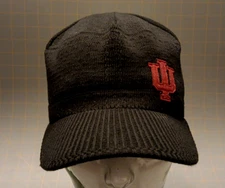 Unisex M/L Stretch Zephyr Graf-X Indiana University IU Army Cadet Cap Hat