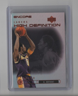 Kobe Bryant 1999-00 Upper Deck Encore High Definition #HD8 Insert Card Foil UD