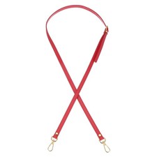 47" Adjustable PU Leather Purse Strap with Gold Hardware Red