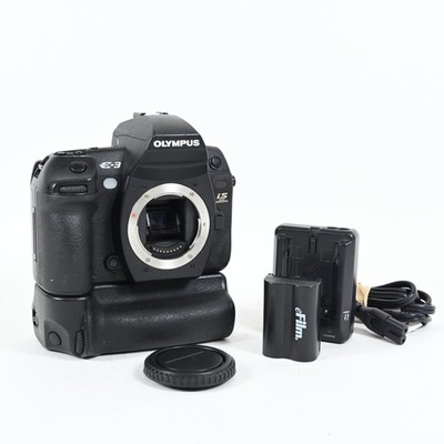Olympus E-3 IS 10.1MP Digital SLR Camera Body w/HLD-4 Grip E3 #377