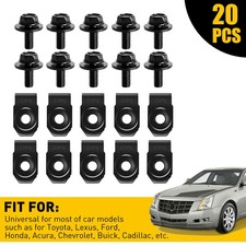 20 Pack M6-1.0 Body Bolts with U-Nuts - Perfect Automotive Repair Set