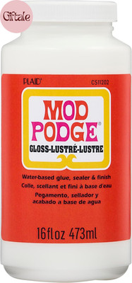 Gloss Sealer, Glue & Finish: All-In-One Craft Solution- Quick Dry, Easy Clean, f
