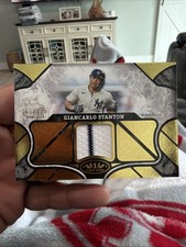 Giancarlo Stanton 2025 Topps Tier One Pinstripe Jersey Relic /199 Yankees