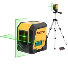 Laser Level with Tripod, 65Ft Self Leveling Cross Line Laser Level, Green Lin...