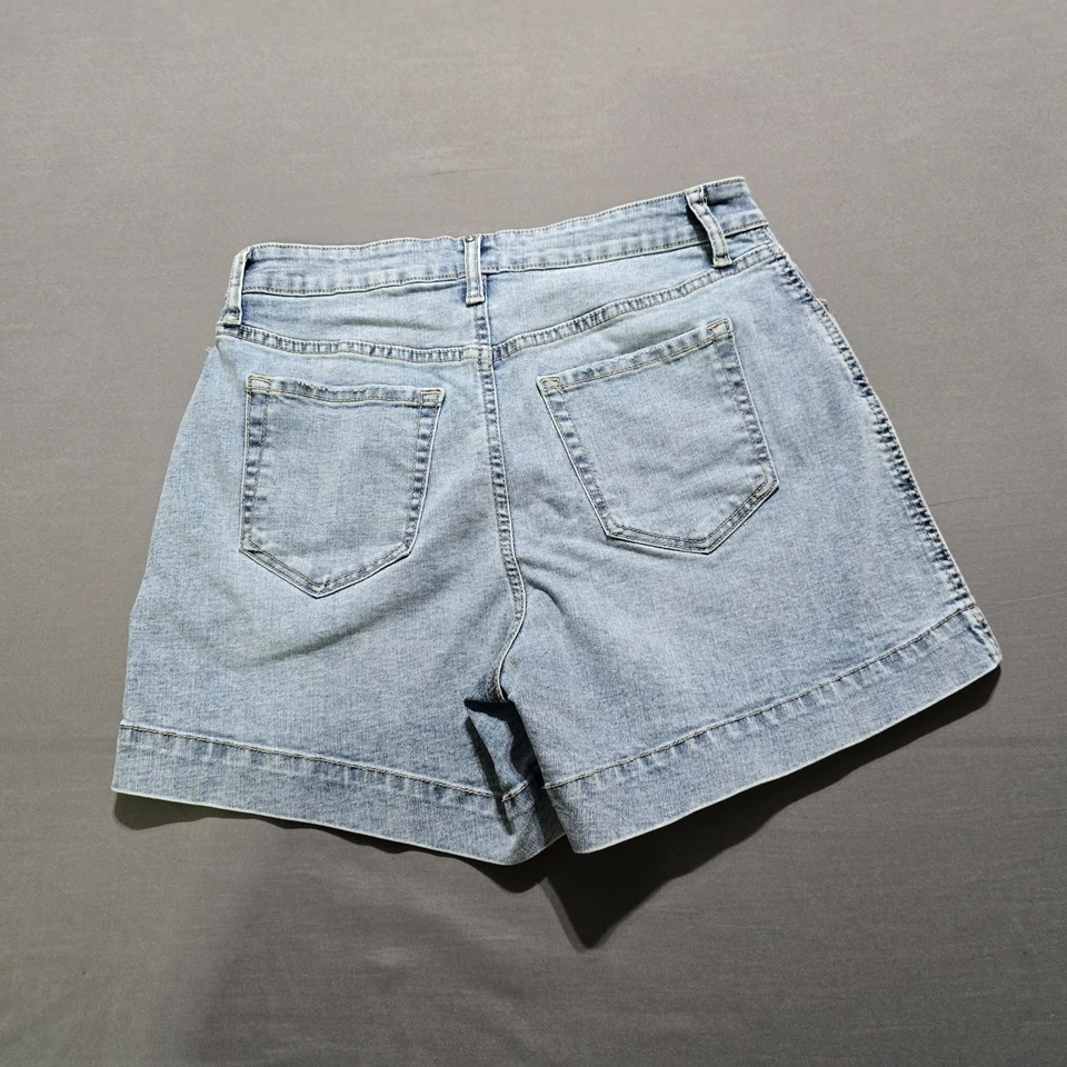 Pantalón Corto RM by Rebecca Minkoff Mujer Años 90 Talla 4 Lavado Ligero Altura Foto 4 de 4