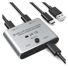 8K USB C  Bidirektionaler USB-C KVM-Switcher Unterstützt 8K 60Hz/4K144Hz Vi1229
