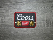 Coors Banquet Retro Vintage Style Beer Embroidered Iron On Patch  3.5" x 2.25"
