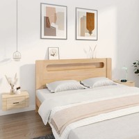 Nachttisch Wand 50X36X25 Cm Sonoma Eiche 2 StüCk