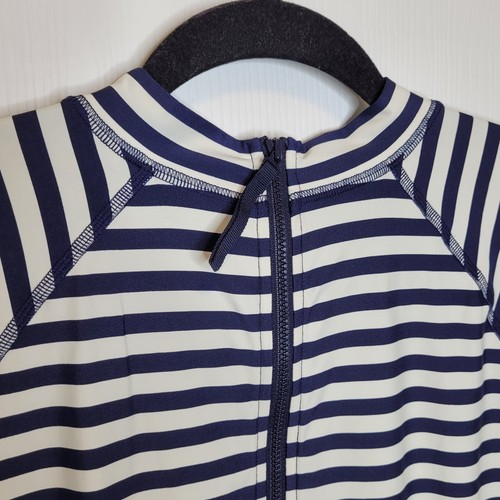 J Crew Long Sleeve Rash Guard Top XXL Classic Stripe Nautical Sun Protection - Picture 4 of 6