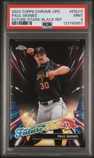 2024 TOPPS CHROME UPDATE FUTURE STARS BLACK REFRACTOR PAUL SKENES RC 10/10 PSA 9