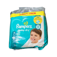 Pampers Baby Dry Nappies Size 7 Jumbo Pack 58 Nappies Fast Delivery UK