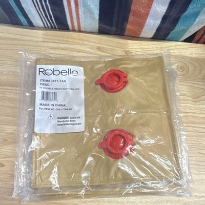 Robelle Double Heavy Duty Garden Tarp Tan 10 ft 6 Pack 3811-TAN